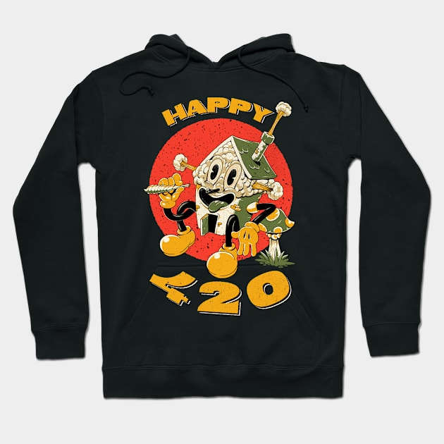 Happy 420 Hoodie by Desmuncubic